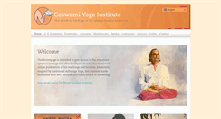 Desktop Screenshot of goswamiyogainstitute.com